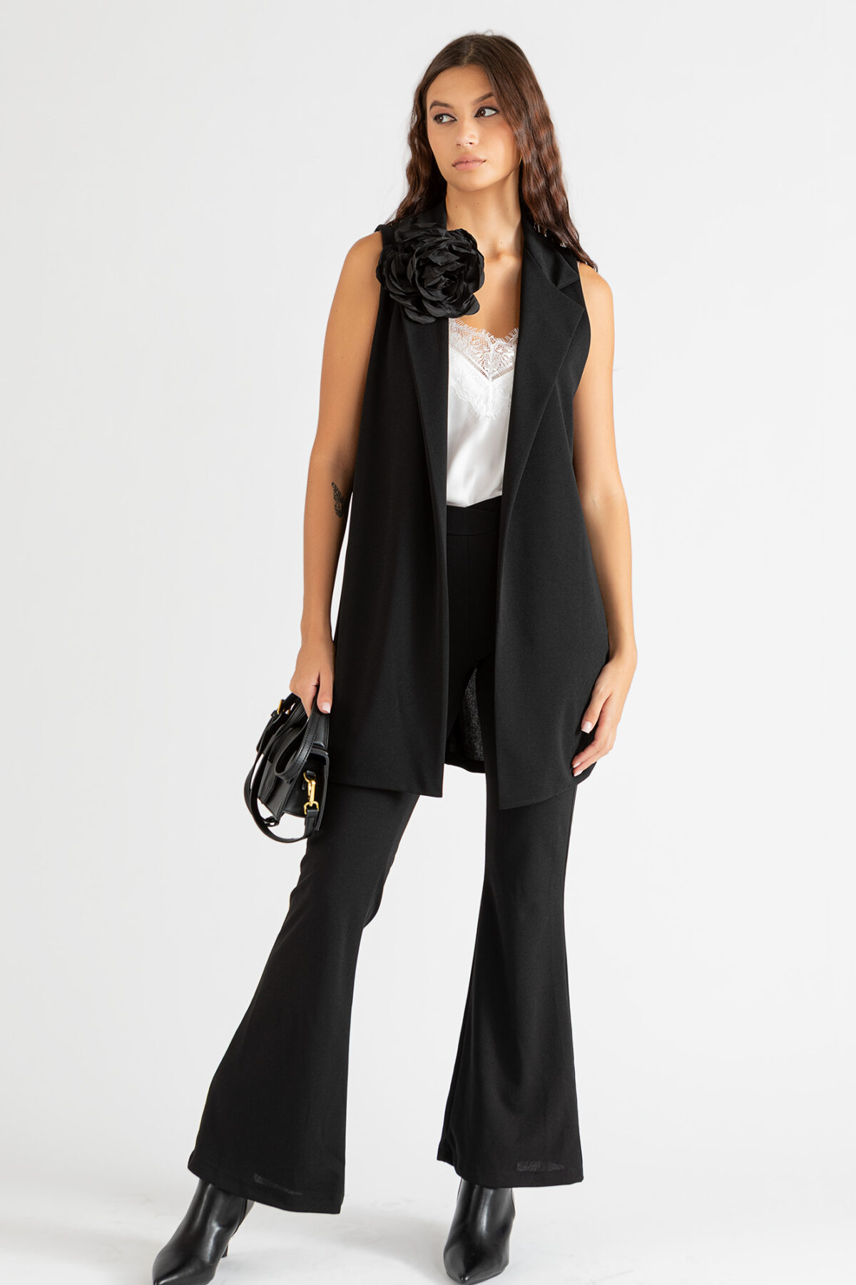 Pantalone bustino incrociato