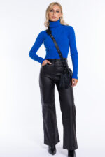 Maglioncino cropped collo alto